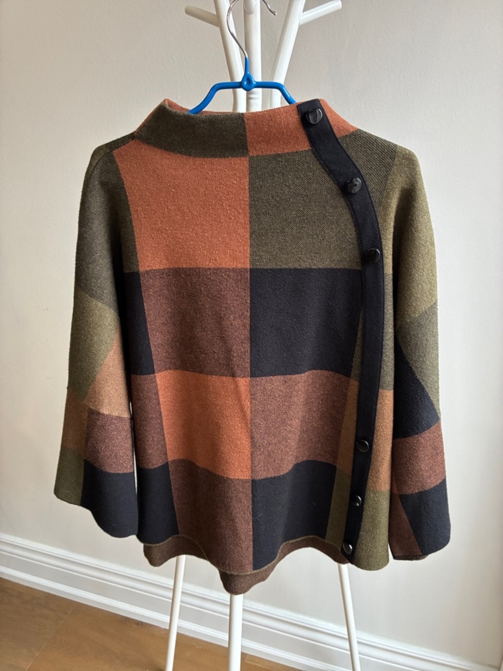 Joseph Ribkoff Olive, Rust & Black Colorblock Crewneck Sweater